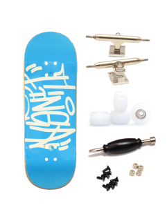 Finga dřevěný fingerboard - Design - Tag modrá